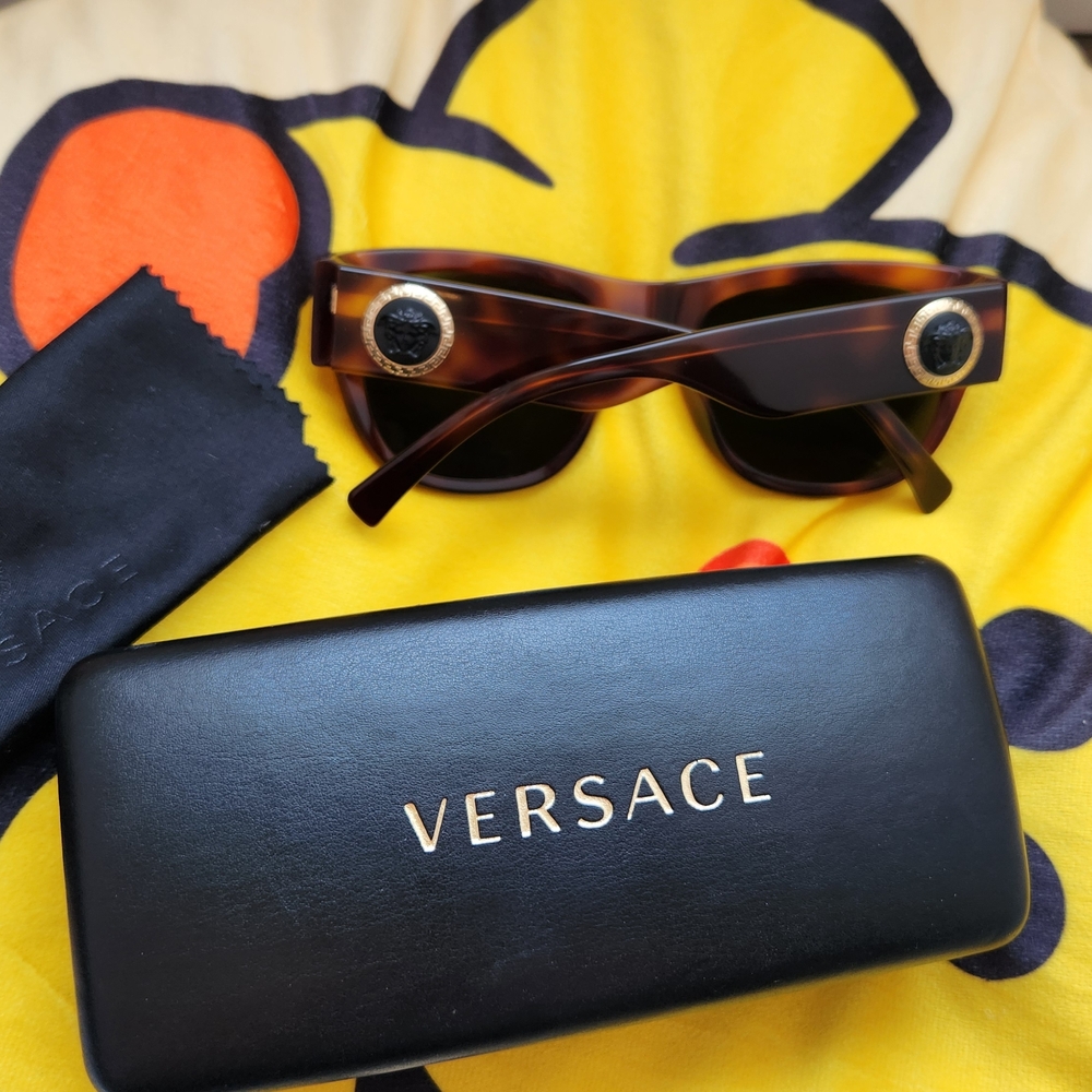 Versace Tortoise Shell Sunglasses